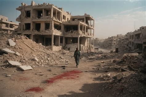 zdjęcie dymu unoszącego się nad zniszczonym budynkiem w Komorowie