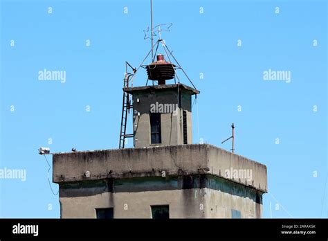 Thematic photo of a siren on a fire station or tower
