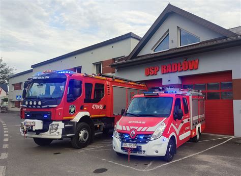 Photo of OSP Bodzanowice fire station with fire engines