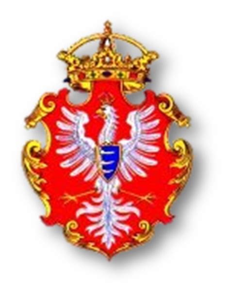 Wizerunek orła pożarniczego z motywem skrzyżowanych toporów strażackich