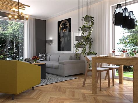 Wizualizacja odnowionego wnętrza klubu FHouse Warsaw