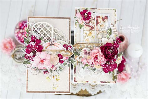 Przykład eleganckiej, pastelowej kartki urodzinowej dla kobiety z motywem kwiatowym.