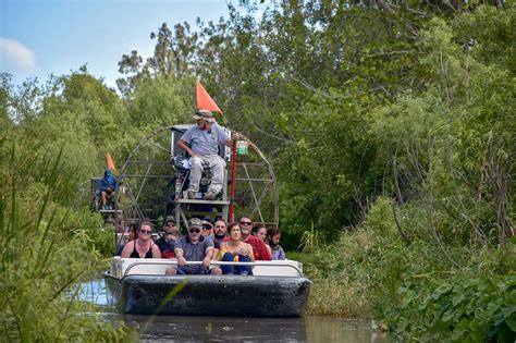 Zdjęcie airboatów w Everglades