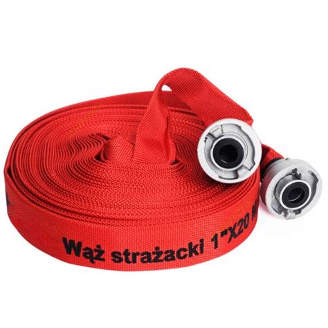 Wąż strażacki 1 cal z szybkozłączkami, zdjęcie produktu