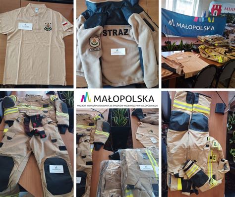 Schemat ukazujący postęp w modernizacji wyposażenia strażackiego na przestrzeni dekad