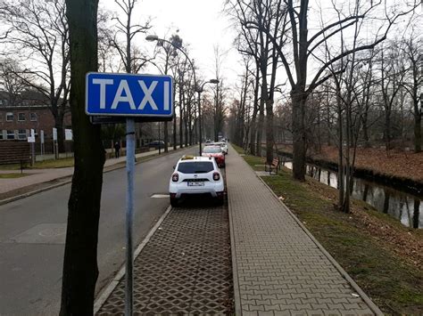 Zgliszcza spalonych taksówek na parkingu w Gliwicach
