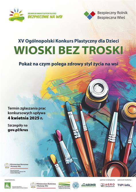 Zdjęcie nagrodzonych lub wyróżnionych kartek wielkanocnych z konkursu plastycznego w Zagórowie