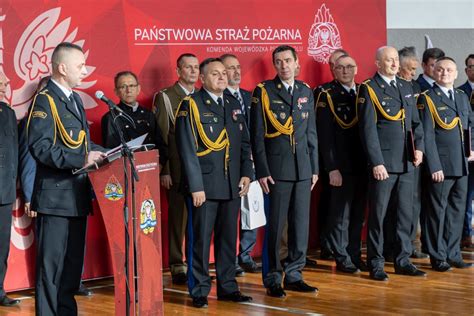 Uroczystość przekazania obowiązków Opolskiego Komendanta Wojewódzkiego PSP