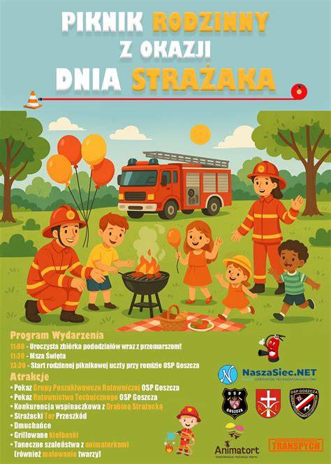 Zdjęcie bawiących się dzieci z remizą strażacką Strażaka Sama.