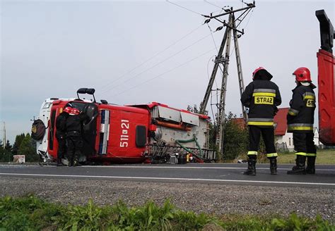 Zatrważające nagranie z wypadku wozu strażackiego