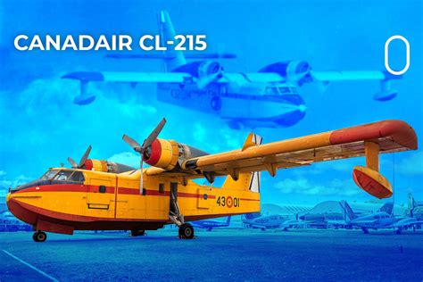 Historyczne zdjęcie wodnosamolotu Canadair CL-215 w charakterystycznym żółto-czerwonym malowaniu.