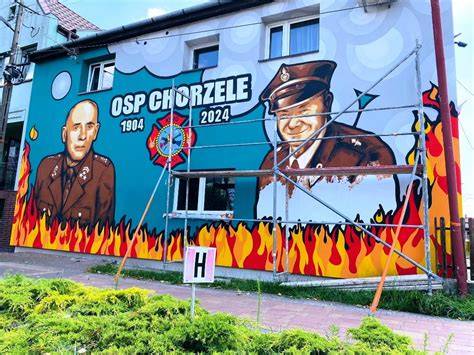 Projekt muralu na budynku OSP Knurów