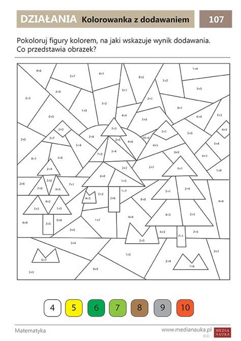 Zestawienie różnych rodzajów kolorowanek: jedna z zadaniem 