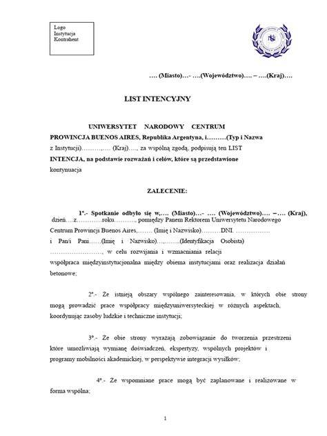 Schemat przedstawiający proces negocjacji zakończony podpisaniem listu intencyjnego