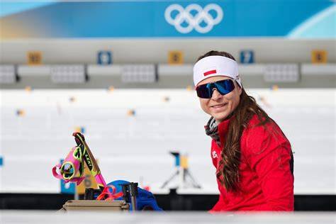 Zawodniczka rzucająca młotem podczas igrzysk olimpijskich
