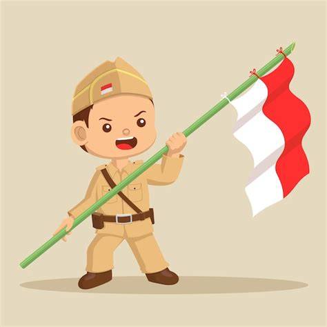 ilustracja przedstawiająca chłopca w stroju strażackim, z uśmiechem