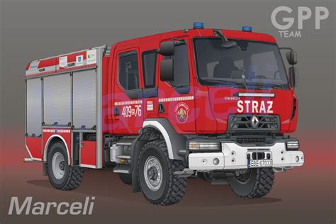 Schemat systemu standaryzacji wyposażenia pojazdów pożarniczych