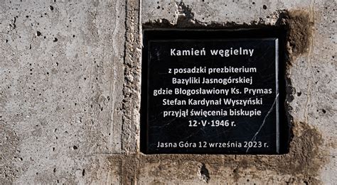 Zdjęcie lub rysunek kamienia węgielnego remizy w Suchej Górnej