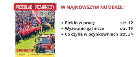 Pierwsza strona archiwalnego numeru „Przeglądu Pożarniczego”