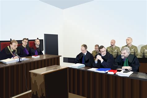 Zdjęcie przedstawiające salę sądową w Rosji