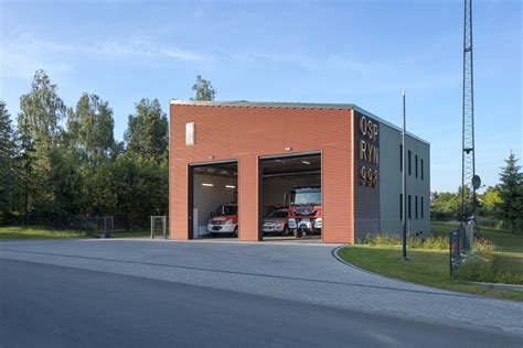 Modernizowana remiza OSP Korytnica, fasada