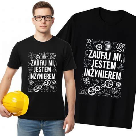 Zabawna ilustracja przedstawiająca stereotypowych inżyniera, fizyka i matematyka z atrybutami ich zawodów