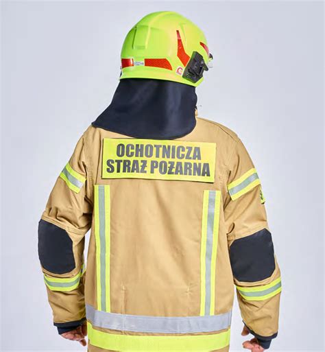 Schemat budowy warstwowej ubrania strażackiego FHR-008 MAX