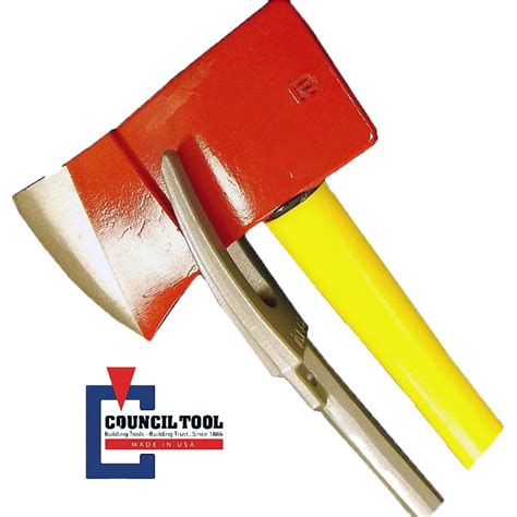 Topór strażacki Council Tool w zestawie z narzędziem Halligan (Set of Irons)