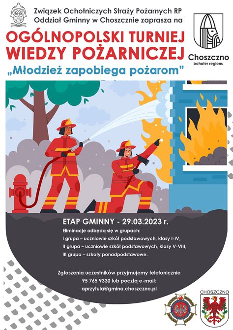 Młodzież zapobiega pożarom - ilustracja, strażacy uczą dzieci o bezpieczeństwie
