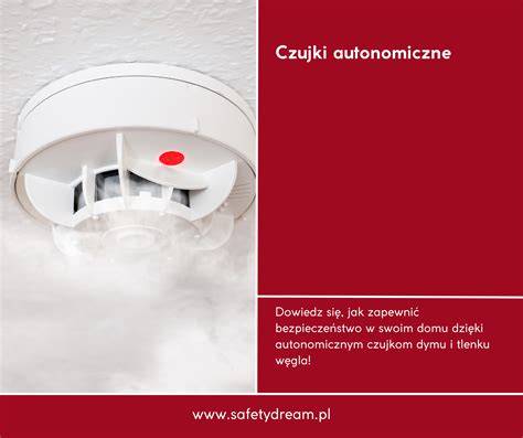 Plakat informacyjny kampanii dystrybucji czujek dymu i tlenku węgla