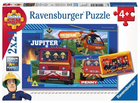 Puzzle Strażak Sam Ravensburger 2x24 elementy