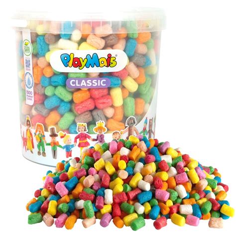 Ilustracja pokazująca, jak łatwo łączyć klocki PlayMais za pomocą wody.