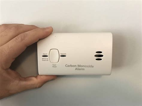 Photo of a carbon monoxide detector