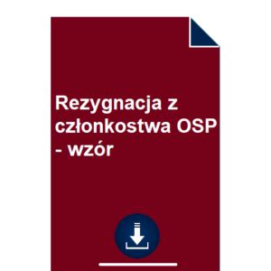 schemat: możliwe konfiguracje członkostwa w OSP
