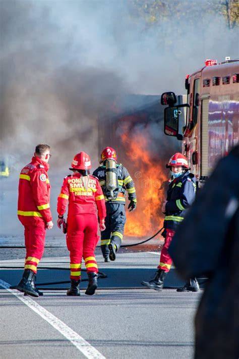 Thematic photo of firefighters in action in Grójec county