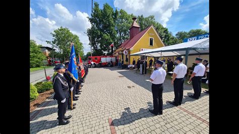 Zdjęcie przemarszu z okazji 120-lecia OSP Brzostek
