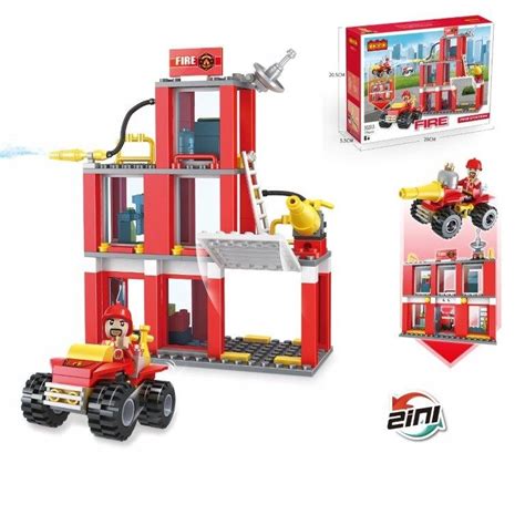 Zestaw LEGO z remizą strażacką i ulubionymi postaciami z bajek