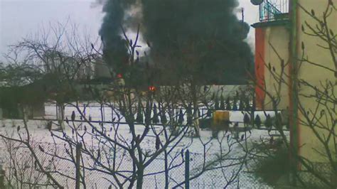Zniszczenia wojenne w Skawinie, pożar budynków