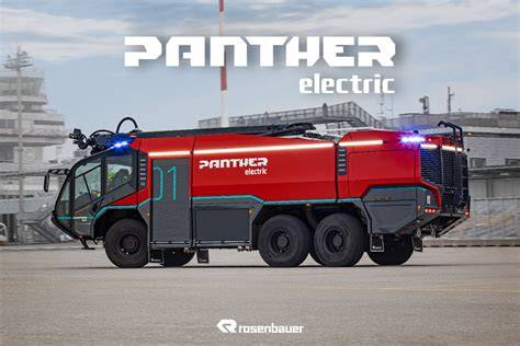 Infografika przedstawiająca budowę Rosenbauer PANTHER electric