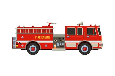 Diagram illustrating different pump mounting locations on a fire truck (front, middle, rear, side).