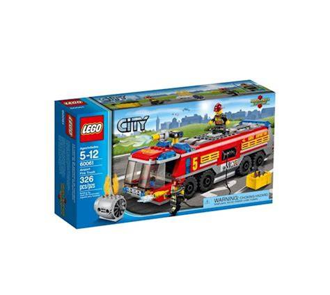 Wóz strażacki LEGO City 60061 w akcji na lotnisku
