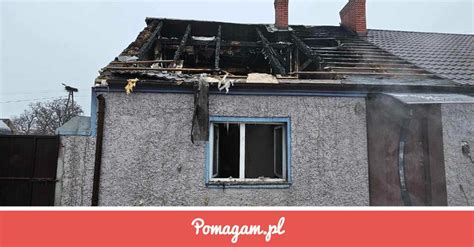 Zgliszcza spalonego domu w Nowym Folwarku