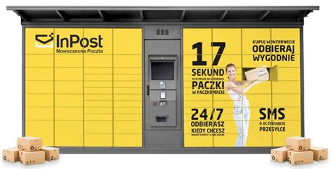 Paczkomat InPost z symbolami EKOzwrotów