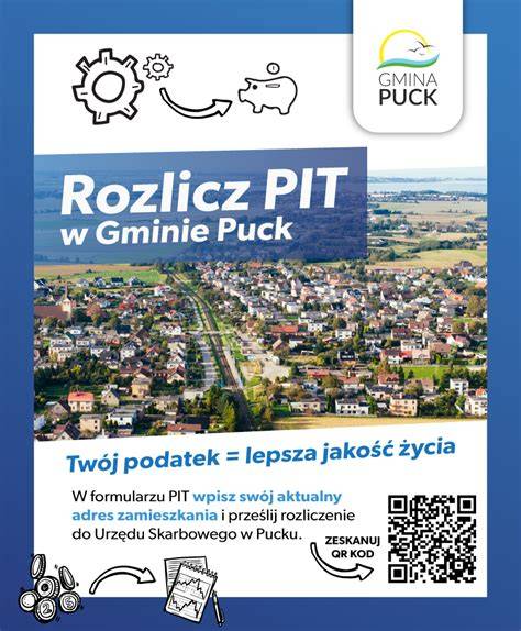 mapa gminy Puck z zaznaczonymi lokalizacjami remiz OSP