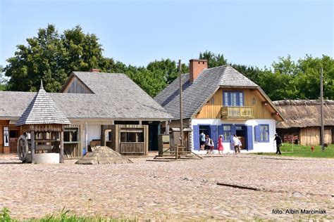 Panorama sektora miasteczka w Muzeum Wsi Lubelskiej