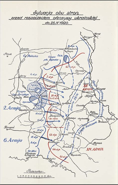 Mapa działań Flotylli Wiślanej podczas wojny polsko-bolszewickiej