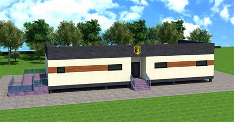 wizualizacja lub plan budowy szatni OSP Siedliska