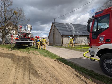 Pożar składu węgla na Chełmińskim Przedmieściu w Toruniu
