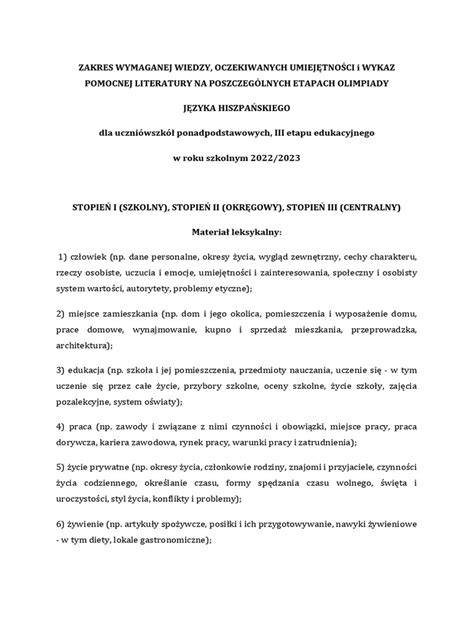 Infografika przedstawiająca zakres wiedzy wymaganej w OTWP