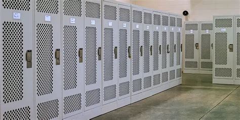 Infographic showing different types of modern fire station lockers